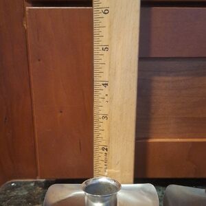 2 Pc. Set Vintage Avon Stainless Steel Candle Holders